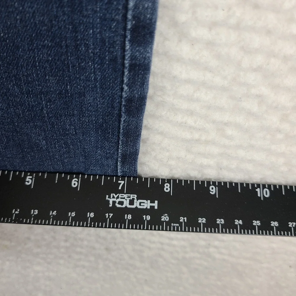 Fidelity Jeans Men 34x28 Blue Slim Straight Jimmy KRUSH Medium Wash Denim HEMMED